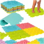 Sensory matt montessori jalamassaaž puzzle 8 t&uuml;kki pastell