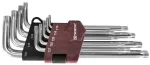 Pikkade T-TORX (aukudega) v&otilde;tmete komplekt, 9 tk. T10&ndash;T50 (TTK9S, THORVIK)