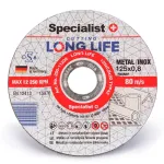 SPECIALIST+ metalli l&otilde;ikeketas LONG LIFE, 125x0.8x22 mm