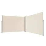 LUARO nurgaterrassi k&uuml;lgmine sisset&otilde;mmatav markiis 180 x 620 cm beež