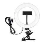 Puluz 20 cm r&otilde;ngaslamp vlogginguks monitori klambri, telefonikinnituse ja v&auml;rvitemperatuuri reguleerimisega (must) universaalne