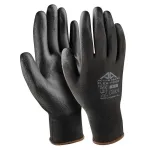 Mustad pol&uuml;uretaanist kindad, suurus M, 12 tk.