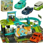 Auto rada parkimismaja dinosaurus 4 autot