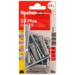 FISCHER t&uuml;&uuml;blid koos kruvidega SX Plus S, 8x40 mm, 10 tk.