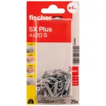 FISCHER t&uuml;&uuml;blid koos kruvidega SX Plus S, 4x20 mm, 25 tk.