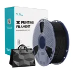 Sunlu termoplastne pol&uuml;uretaan (TPU) siidjas filament &mdash; must, universaalne