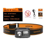 Superfire HL23-X Pealambu LED taskulamp universaalne