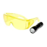 9V LED MINI UV-prožektor koos prillidega (RK1230, ERRECOM)
