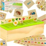 Puidust sorteerija puzzle sobitamine piltidega