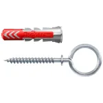 DUOPOWER d&uuml;belid O-kujulise konksuga 6x30, 4 tk.