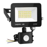 LEPRO 340013-DW-EU 20W 2000 lm 5000 K IP65 LED-prožektor liikumisanduriga, universaalne