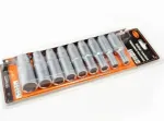 9-osaline pikkade padrunite komplekt (1/2", kuuskant, 8&ndash;22 mm) AvtoDelo (39836, BALTWERK)