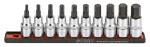 Sonic padrunide komplekt otsikutega 1/2" kuuskant (HEX) SAE, 10 tk (301002, SONIC)