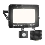 LEPRO 340006-DW-EU 50W 5000K IP65 LED-v&auml;livalgusti liikumisanduriga universaalne