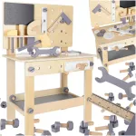 Puidust t&ouml;&ouml;koda t&ouml;&ouml;riistadega laual DIY komplekt