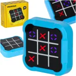 Circle cross cross elektrooniline puzzle m&auml;ng tic tac toe kaasaskantav konsool sinine