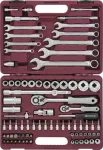 T&ouml;&ouml;riistakomplekt 1/4" + 1/2" DR, 82 osa (UTS0082/12, THORVIK)