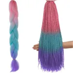 Ombr&eacute; punutised s&uuml;nteetilistest juustest roosa/ni/f W10341 universaalne