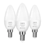 LEPRO 600059-WW-EU-3 LED-pirn, E14, C37, 4.2W (40W), 470 lm, 2700K (soe valge), 250&deg;, 3-pakk, universaalne