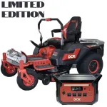 Limited komplekt: akuga nullp&ouml;&ouml;rdega murutraktor 58V, 106 cm, DCK (1 x 40Ah + 2 x 7,5Ah akud ja laadija 1800W) ning universaalne laadimisjaam 110&ndash;240V, 3600W, DCK