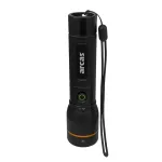 K&auml;eshoitav taskulamp, 2000 lm, 20 W, USB-C-laetav, must, ARCAS