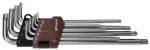 Eriti pikkade T-TORX-v&otilde;tmete komplekt (aukudega), 9 tk T10&ndash;T50 (TTKL9S, THORVIK)