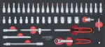 46-osaline t&ouml;&ouml;riistakomplekt k&auml;ru jaoks (713.2046, KS TOOLS)