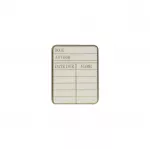 Pin Badge - Pulteney Press (Library card)