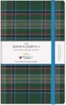 Queen Elizabeth II Platinum Jubilee Tartan Cloth Large Notebook