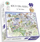 Map of North York Moors Jigsaw 1000 Piece Puzzle