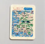 Julia Gash Wooden Magnet - Wales