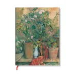 Cezanne&rsquo;s Terracotta Pots and Flowers Ultra Unlined Hardback Journal (Elastic Band Closure)