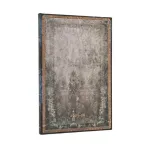 2026 Dove Grey (Old Leather Collection) Maxi 18-month Vertical Hardcover Flexi Dayplanner 2025-2026 (Elastic Band Closure)