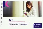 Foundation Certificate in Accounting Synoptic Test Assessment - Pocket Notes