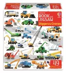 Usborne Book and Jigsaw Diggers and Cranes