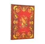 2026 Fiammetta Midi 12-month Vertical Hardcover Flexi Dayplanner 2026 (Elastic Band Closure)