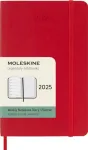 Moleskine 2025 12-Month Weekly Pocket Softcover Notebook: Scarlet Red