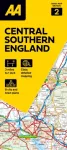 AA Road Map Central Southern England