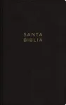 NBLA, Santa Biblia, Ultrafina, Letra grande, Leathersoft, Negro, Palabras de Jesus en rojo, con cierre