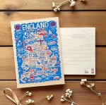 Julia Gash Wooden Postcard - England