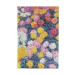 Monet&rsquo;s Chrysanthemums Midi Lined Hardback Journal (Elastic Band Closure)