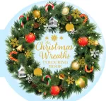 Christmas Wreaths Colouring Book