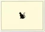 Note Card Black CAT
