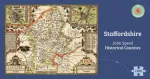 Staffordshire Historical 1610 Map 1000 Piece Puzzle