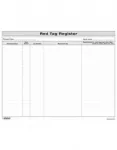 5S Red Tag Register Form