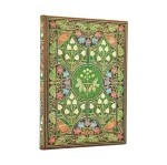 2026 Poetry in Bloom Midi 12-month Verso Hardcover Flexi Dayplanner 2026 (Elastic Band Closure)