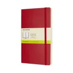 Moleskine Scarlet Red Large Plain Notebook Soft