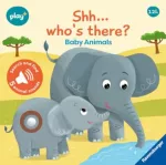Ravensburger Play+ Infant & Toddler - Shhh&hellip;Who's there? Baby Animals My First Seek and Find Sound Book