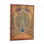 Hafiz&rsquo;s Peacocks (Sangorski & Sutcliffe) Midi Lined Hardcover Journal (Elastic Band Closure)