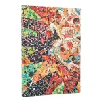 2026 Gaudi's Sun (Gaudi&rsquo;s Mosaics) Midi 12-month Vertical Hardcover Flexi Dayplanner 2026 (Wrap Closure)